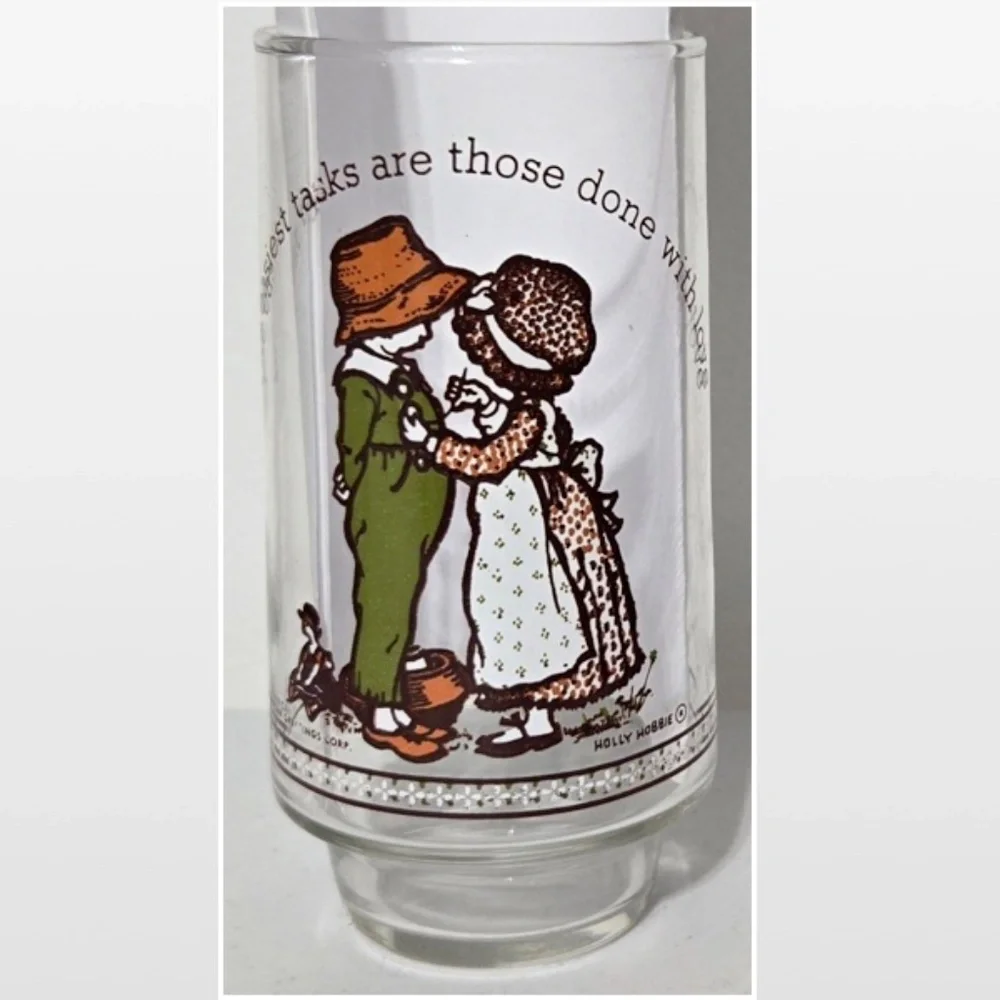 Vintage Holly Hobbie Cup Happy Talk Glass Limited Edition Coca-Cola